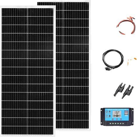 Monokristallines, flexibles Solarmodul-Set, hoher Wirkungsgrad 21,8 %, ideal für netzunabhängige Anwendungen (1/2)