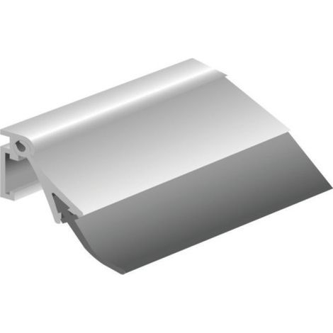 Finish – Plinthe automatique en aluminium pivotante – Fixation invisible – Écart maxi 19mm – Descente 36mm – Pour espaces confinés