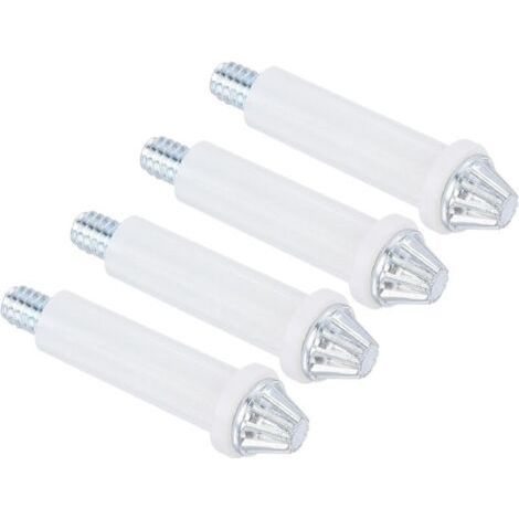 Lot de 4 pièces de quincaillerie pour porte pliante à deux volets – Kit de réparation pour portes coulissantes de penderie, porte pliante – Argenté (1/4)