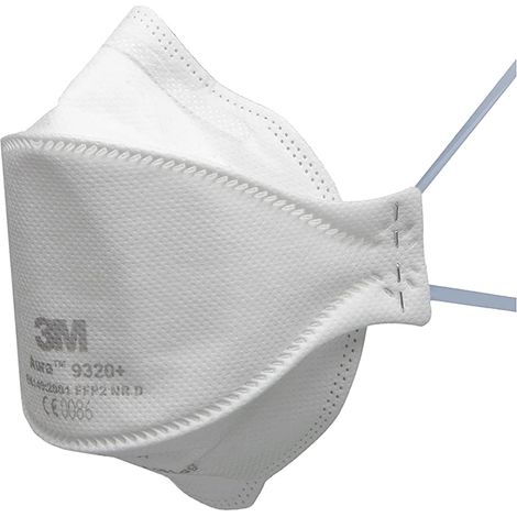 mascarilla plegable ffp2. autofiltrante. protección contra partículas. material no tejido filtrante - 3m ( color:000000 20) (1/2)