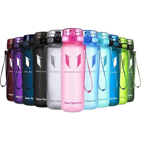 Trinkflasche Tritan BPAfrei Sportflasche Fahrrad Outdoor 500 ml Rosa (1/5)