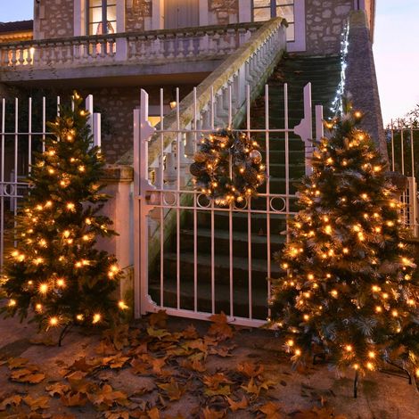 Demi-sapin de Noël lumineux de 1,5m (1/3)