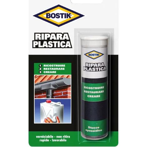 Bostik Plastic Repair Epoxy Stick Putty Light Grey (Mastic époxy gris clair)