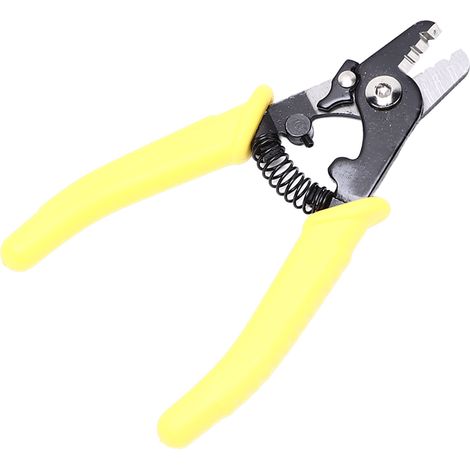 Pince à dénuder rapide et de précision à trois trous pour fibres optiques  poignée ergonomique antidérapante pour un gain de temps et d'efforts  verrouillage de sécurité. (1/5)