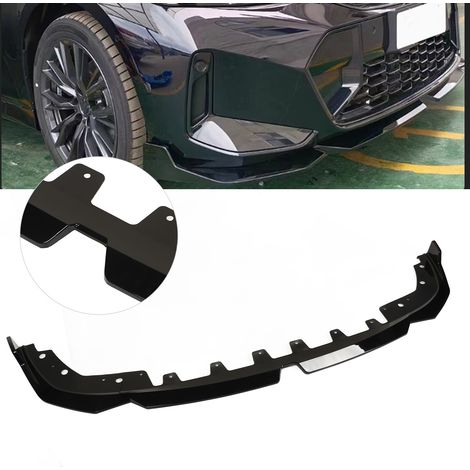 Fahrzeugmodifikation: Glänzend schwarzer 3-teiliger Frontstoßstangendiffusor und Lippenspoiler für BMW 3er G20 LCI 325i 330i ab 2023 (übergroß) (übergewichtig) (1/5)