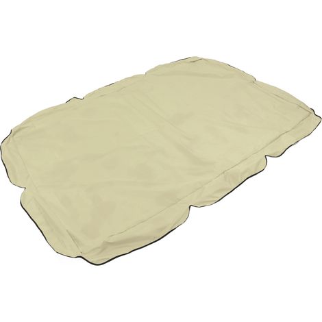 Toile imperméable pour balancelle de jardin, en tissu Oxford argenté, housse de balancelle, accessoires pour auvent, beige (1/5)