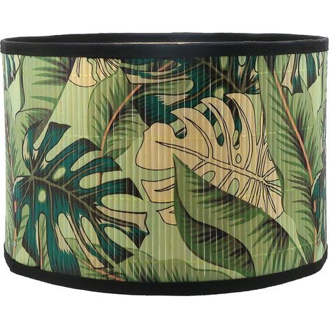 Ovaler Lampenschirm in Form eines grünen Blattes - 30 cm x 20 cm - für Tischlampen, Stehlampen und Kronleuchter (grünes Blatt) (1/5)