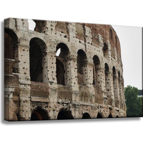 Leinwandgemälde Architektur Kolosseum Rom 60x40 Italien Antike