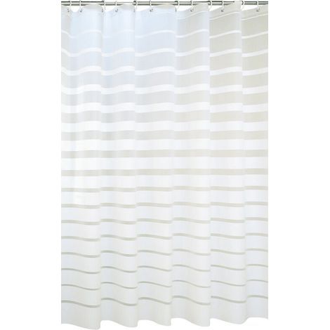 Cortina de ducha clásica a rayas Basics - 180 cm