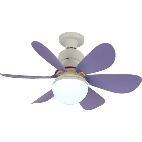 E27 Ventilatorlampe mit dreifarbiger Dimmfunktion für Zuhause, Schlafzimmer, Kinderzimmer, Arbeitszimmer oder Wohnzimmer. Stufenlos dimmbar mit Timer-Funktion und Fernbedienung.