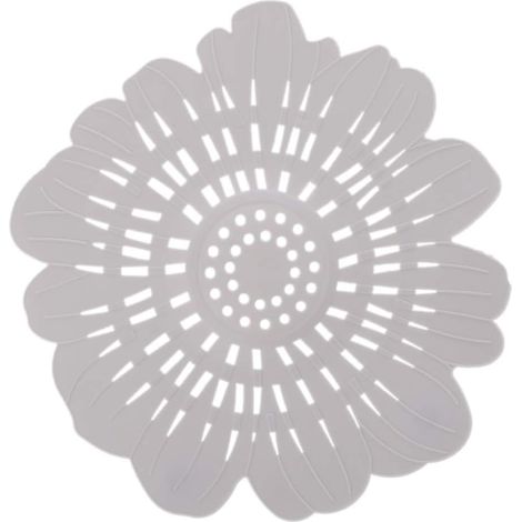 Bouchon De Vidange Silicone - Filtre Cheveux Anti-Bouchon Pour Salle De Bain Et Évier - Accessoire Maison Réutilisable - Lot De 1 (1/5)
