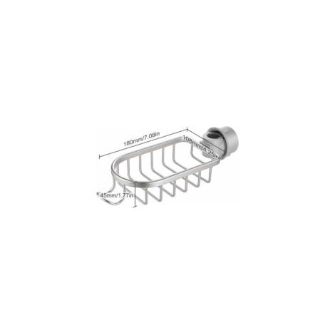 Soporte para desagüe de grifo, estante de almacenamiento para piscina, soporte multifuncional plateado para grifo, desagüe rápido - Crezuo (1/3)