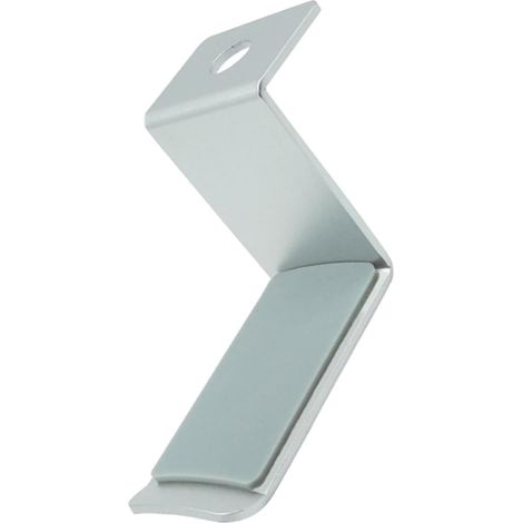 Support Pratique D'aluminium Argenté Audio Alliage pour Casque Rangement , Crochet et Pivotant pour Bureau Informatique Maison (1/5)
