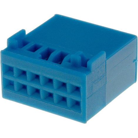 Fiche nue Fakra male 12pin bleue