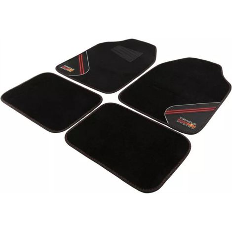 set tappeti auto redbull "racing" nero e rosso 4 pezzi (1/4)