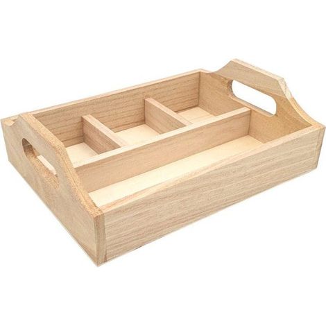 MégaCréa DIY - Plateau Organiseur de bureau 4 compatiments 19,8 x 14,9 x 6,2 cm