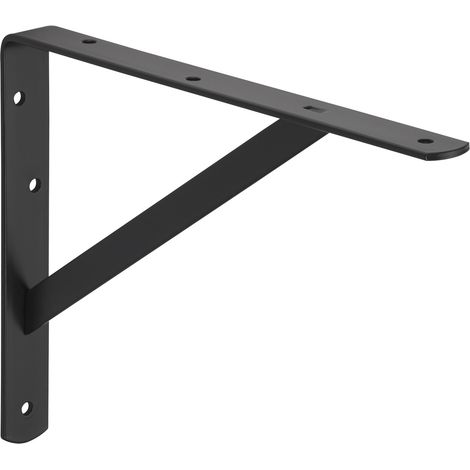 SOTECH Schwerlast-Konsole BLACKLINE I schwarz Tragkraft bis zu 200 kg / Paar 30 x 22,5 x 3 x 0,4 cm, 1 Stück