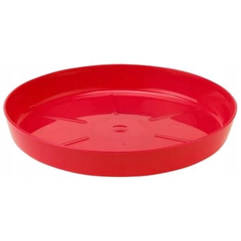 Roter Blumentopfuntersetzer 12,6 x 1,8 cm, dekorativer Kunststoff