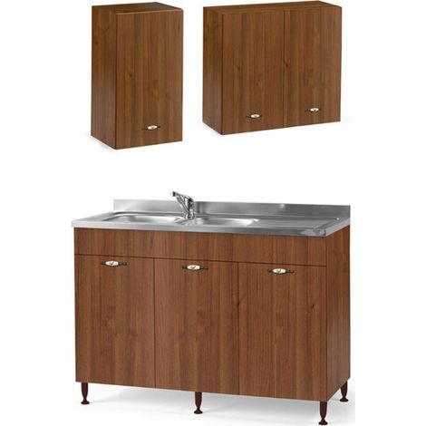 Mobile cucina componibile noce antico con sottolavello a (1/4)