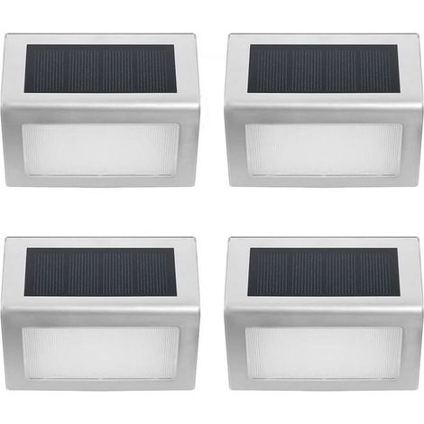 TuseRxln Solar-Gartenleuchten – 4er-Set Solar-Außenleuchten für Terrasse, Garten, Hinterhof, Patio, Hof, warmes Licht
