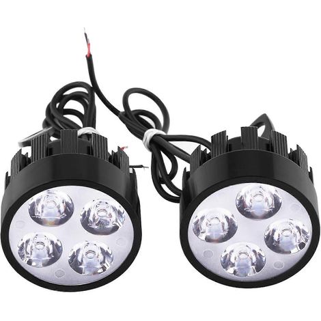 Paar universelle LED-Motorradscheinwerfer, Nebelscheinwerfer, Suchscheinwerfer, Scheinwerferlampe