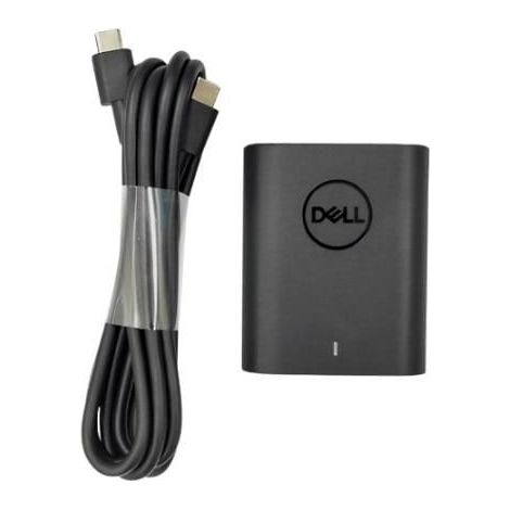 Adaptador de corriente ultradelgado Dell de 60 W con USB-C y GaN MC-C13C14LOCK-0.5MB, 450-alqp