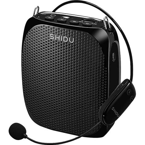 Amplificateur vocal portable pour enseignants avec casque et microphone (1 pièce) (1/4)