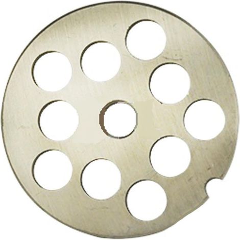 Piastra "Professionale" per Tritacarne numero 12 "Palumbo Pavi" in acciaio temperato -5 fori da 18 mm (1/4)