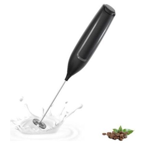 Electric Milk Frother, Mini Blender, Stainless Steel Blender, Super Powerful Motor, Suitable for Coffee/Latte/Cappuccino/Hot Chocolate, (Without Stand) (1/4)