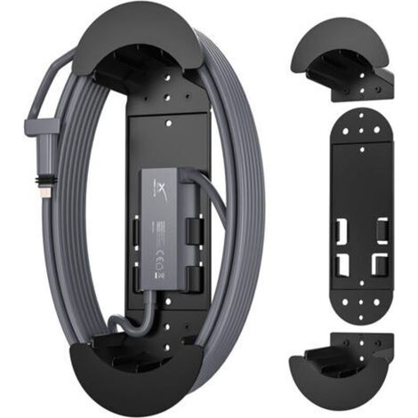 Starlink Ethernet Cable Caddy with Adapter Holder - Wall Mount for Starlink Cable Management and Storage (1/5)