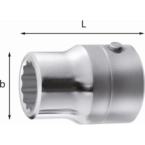 CHIAVE A BUSSOLA CON BOCCA POLIGONALE 235 3/4" N 26 MM