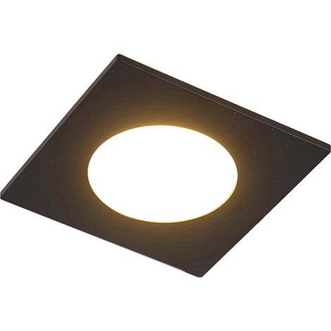 Modern Recessed Spot Black Incl. LED 3-Step Dimmable IP65 - Simply
