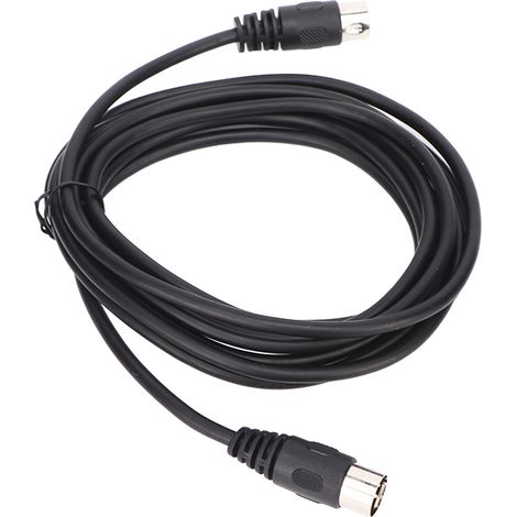 Câble DIN 6 broches mâle-mâle, connexion audio Plug and Play, rallonge DIN pour appareils numériques, 3 mètres / 9,8 pieds (1/5)