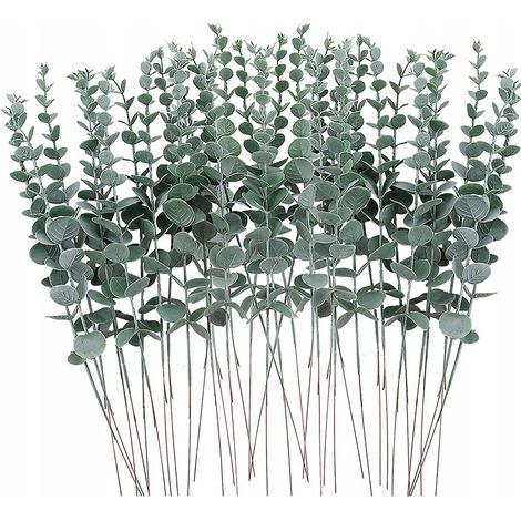 PIANTE ARTIFICIALI DI EUCALIPTO 10 pezzi DECORAZIONE fino a 38 cm SET RAMI