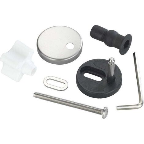 Kit de montage pour abattant de WC Easy Close, charnières, acier inoxydable, 14 éléments,