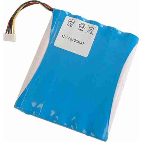 Pacco batterie standard di durata tipica 6-8 anni dotato di cavo e connettore non reversibile da collegare al modulo MDPOWER per centrali VILLEGGIO