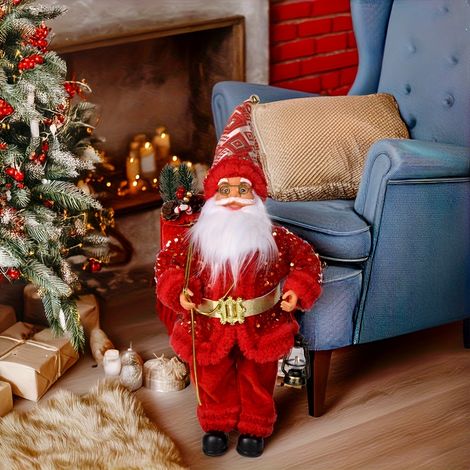 1 pièce, Père Noël Décoration de Table Gnome Elfe Ornement pour Maison Fête Cadeau d'Noël Halloween Automne Figurines Collection (1/5)