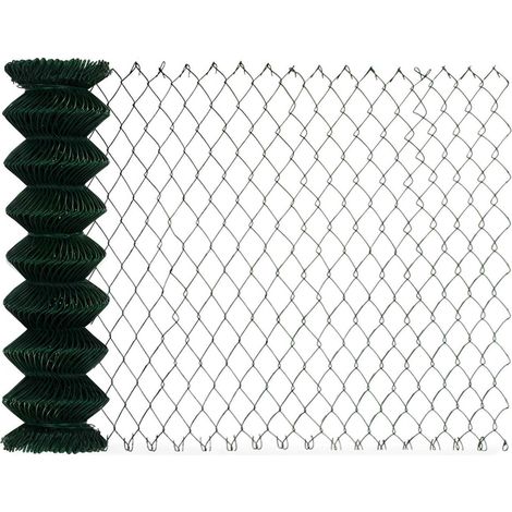 Floordirekt – Grillage rigide vert 1m x 25m – Maille hexagonale 60mm – Fil de fer 2,8mm – Revêtement PVC résistant aux intempéries