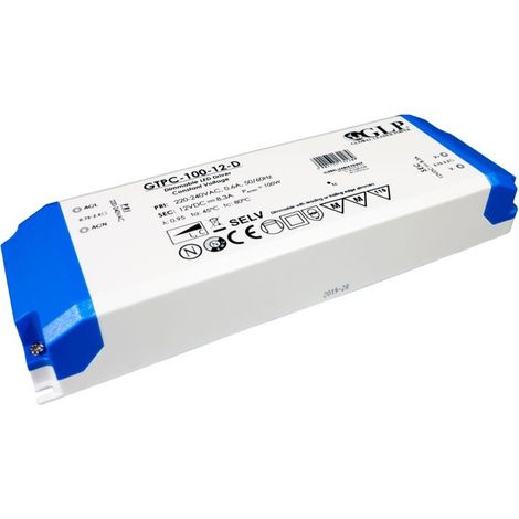 Alimentation LED dimmable Triac 100W 12V - GPL (1/2)