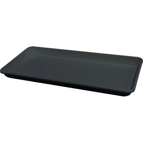 SOTTOVASO RETTANGOLARE FESTONATO ANTRACITE 100X36X6HCM