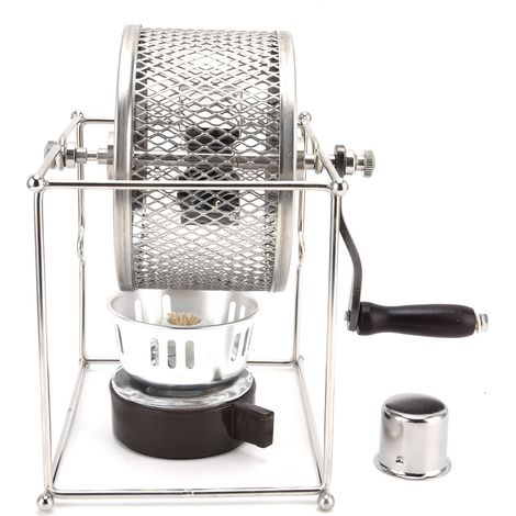 Machine à torréfier les grains de café à manivelle, petit torréfacteur domestique en acier inoxydable à température réglable