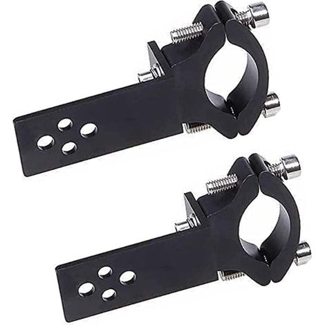 Fixation horizontale/verticale par collier de serrage pour tube de fourche de moto, installation de barre lumineuse LED 22 mm-36 mm (1/5)