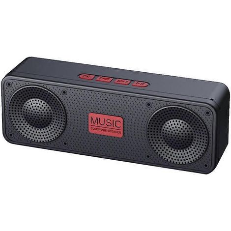 Radio FM portable, enceinte sans fil Bluetooth 5.0 TWS, mini lecteur MP3 compatible carte TF et clé USB (États-Unis). (1/5)