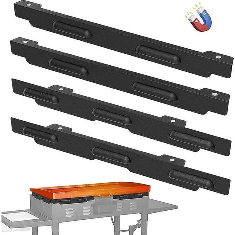 Pare-vent magnétique pour plaque de cuisson de 91 cm (36 pouces), accessoires pour barbecue, protection thermique pour table d'appoint (noir) (1/5)