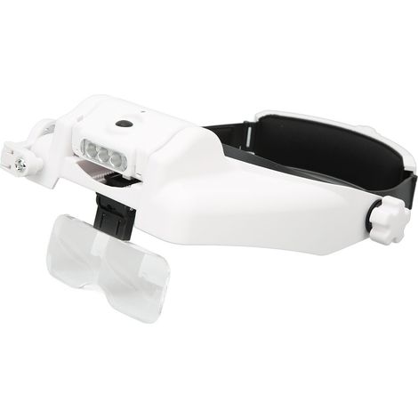 Loupe frontale à 3 LED, 23 grossissements, réglable et rechargeable. (1/5)
