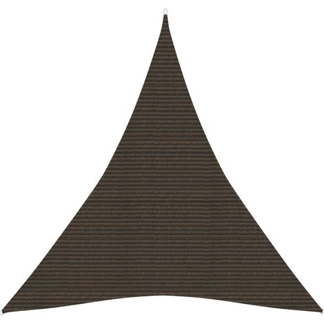 Vela ombreggiante/ombrellone 160 g/m² HDPE 5 x 6 x 6 m marrone 020009175