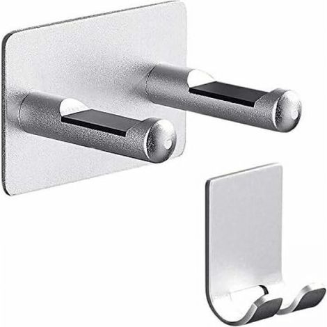 Soporte para secador de pelo Dyson plateado de aluminio para montaje en pared con soporte para enchufe, autoadhesivo, impermeable. (1/4)