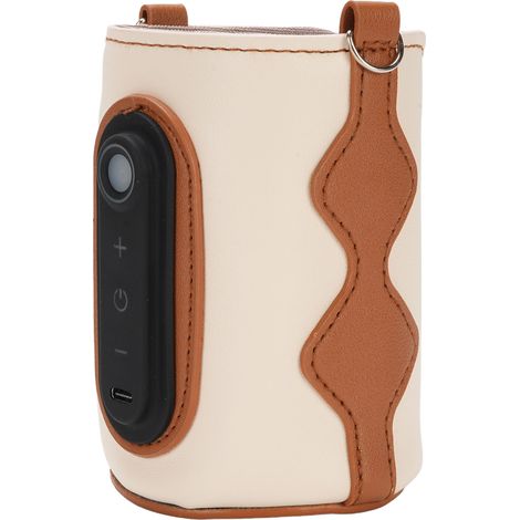 Chauffe-biberon portable USB à température constante avec affichage numérique et manchon chauffant pour voyage, voiture et extérieur. (1/5)