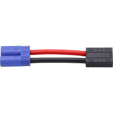 Connecteur adaptateur EC5 mâle vers femelle, câble 95mm 12AWG pour voiture RC, avion modèle (1/5)