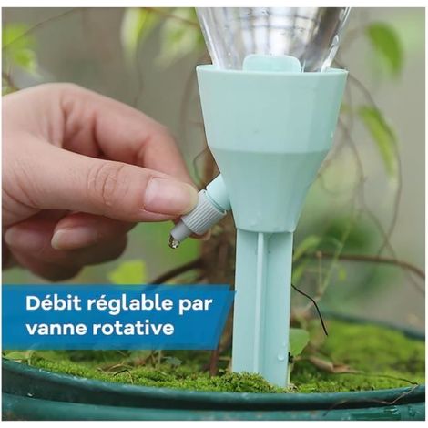 6pcs Kit d'Arrosage Goutte-à-goutte pour Plantes - Système d'Irrigation Automatique pour Jardin- Facile à Installer et à Utiliser. (1/5)